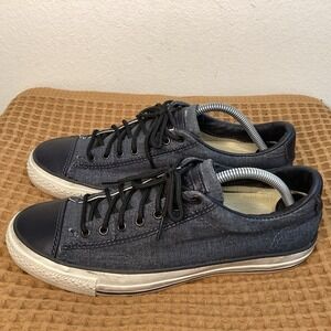 Converse John Varvatos Chuck Taylor All Star Mens 8.5 Low Top Blue Gray Chambray
